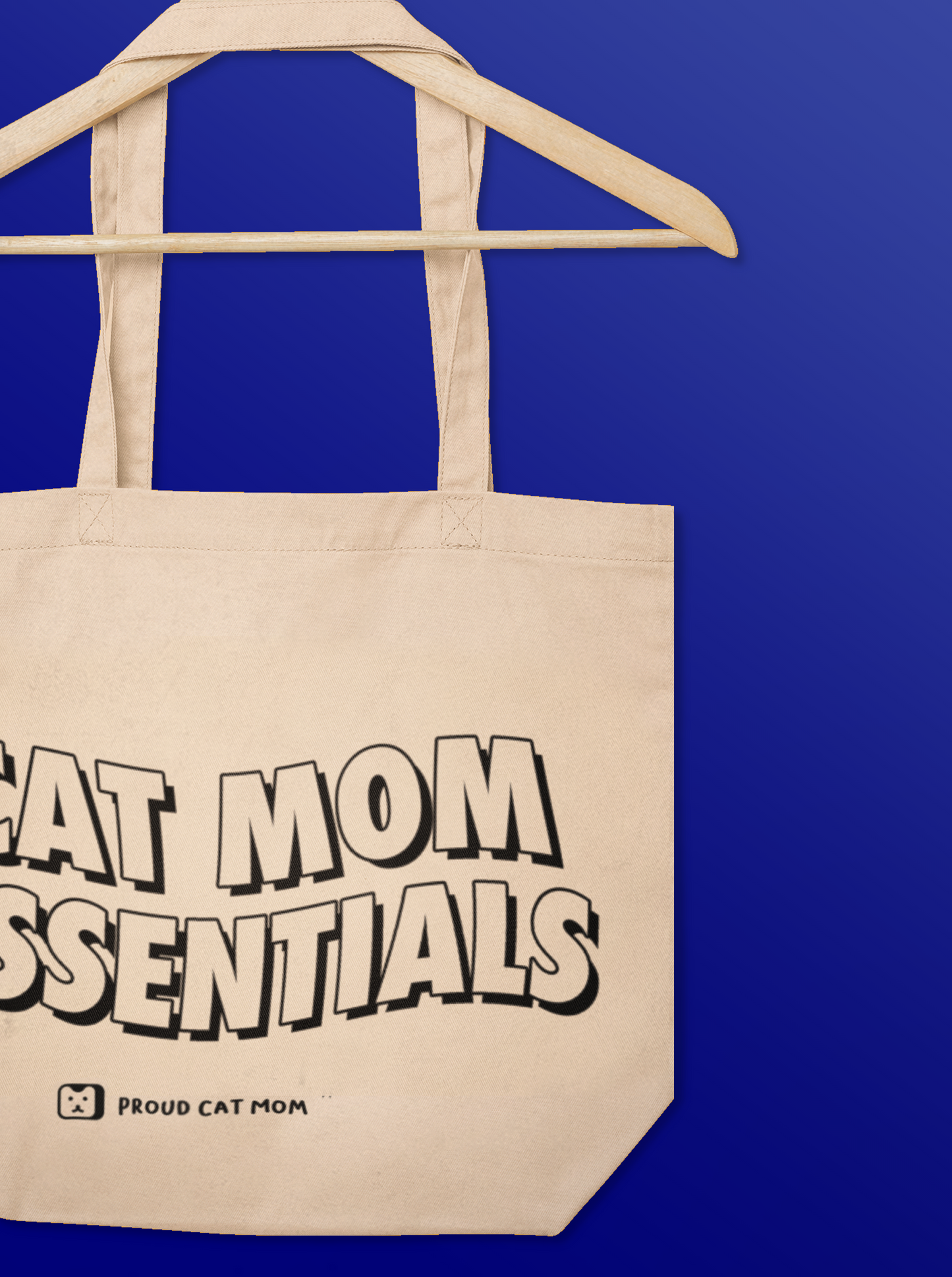 "Cat Mom Essentials" Tote Bag