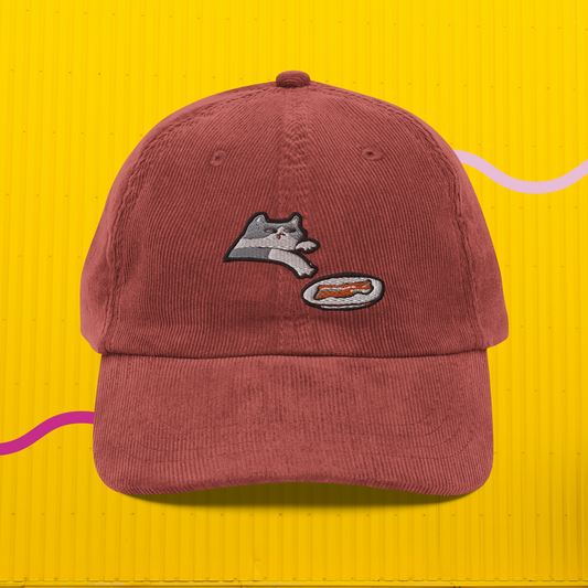"Just One Slice" Vintage Corduroy Cap