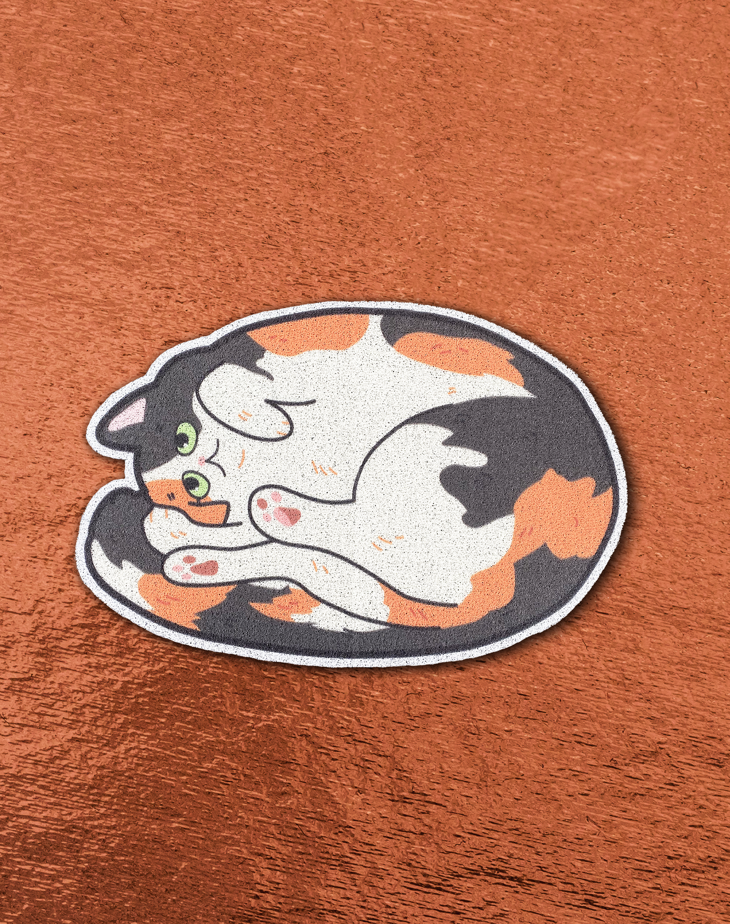 Lukamoo Litter Mat: Calico, Oval
