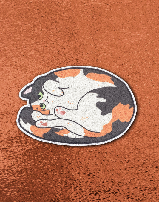 Lukamoo Litter Mat: Calico, Oval
