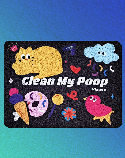 Litter Mat: Neon Neko, Big Family