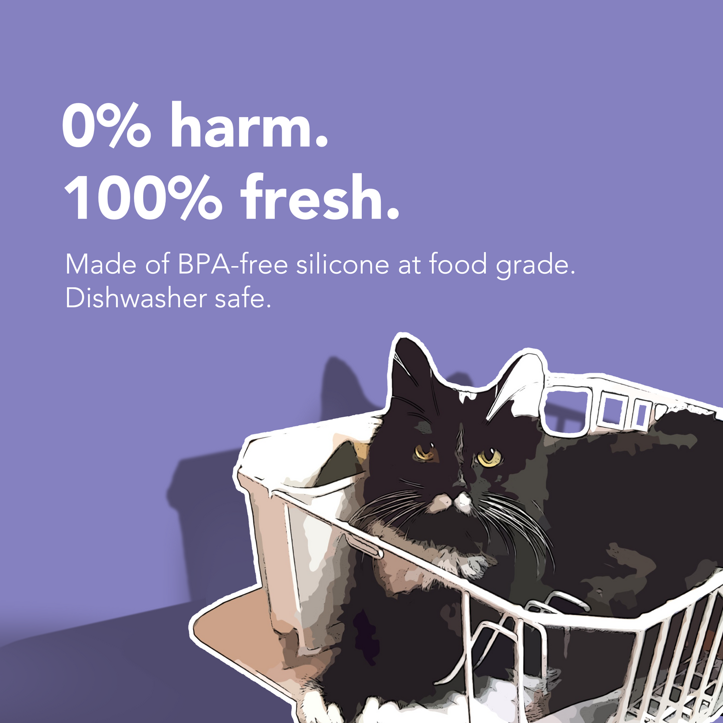 Can Cover for Cat Food: White Cat