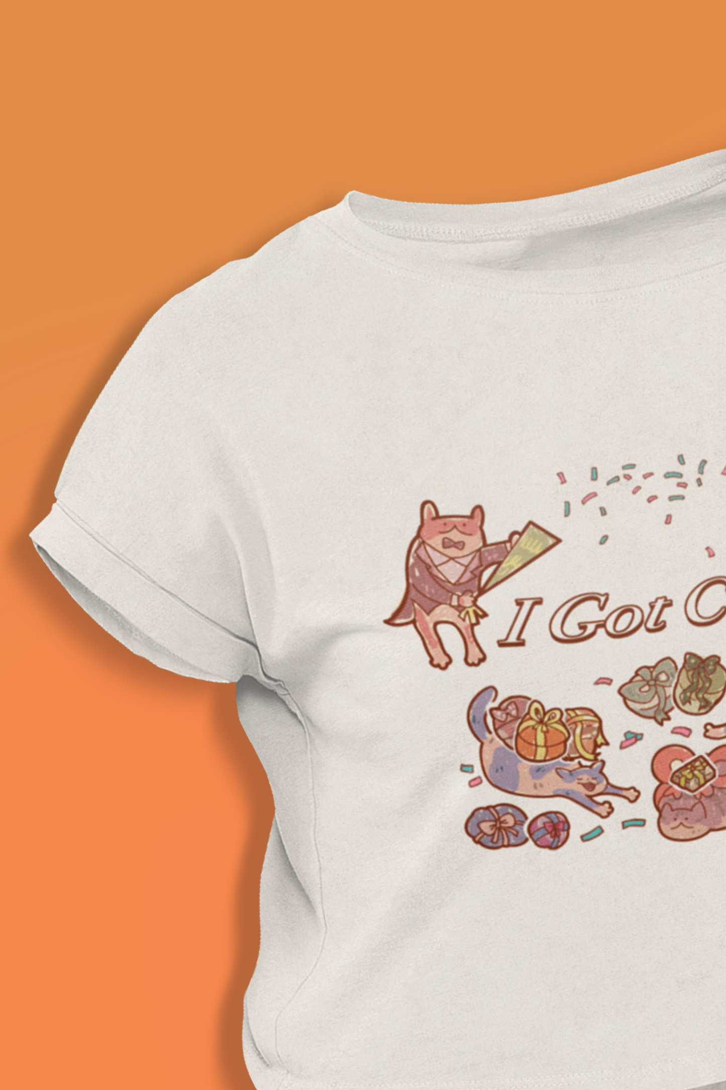 "I Got Cats" Crop Tee