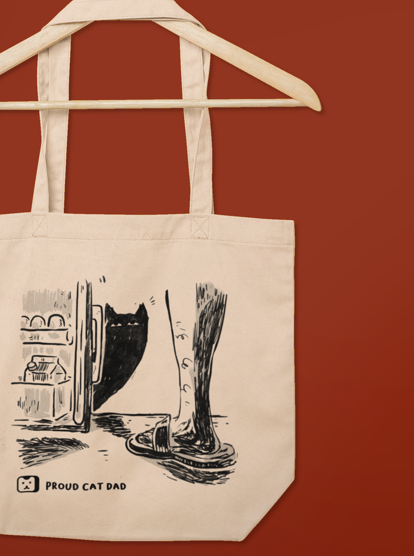 "Proud Cat Dad" Tote Bag