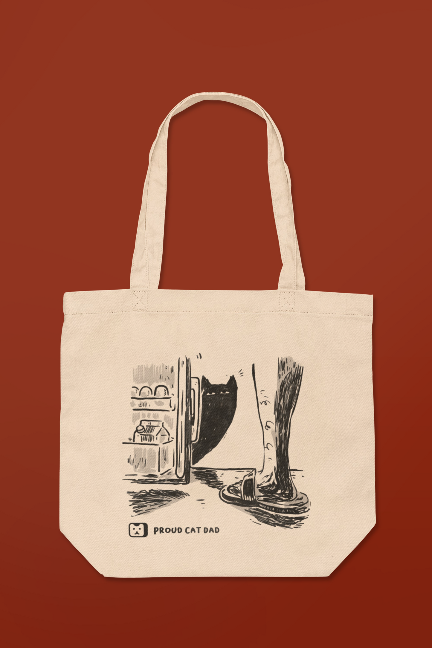 "Proud Cat Dad" Tote Bag