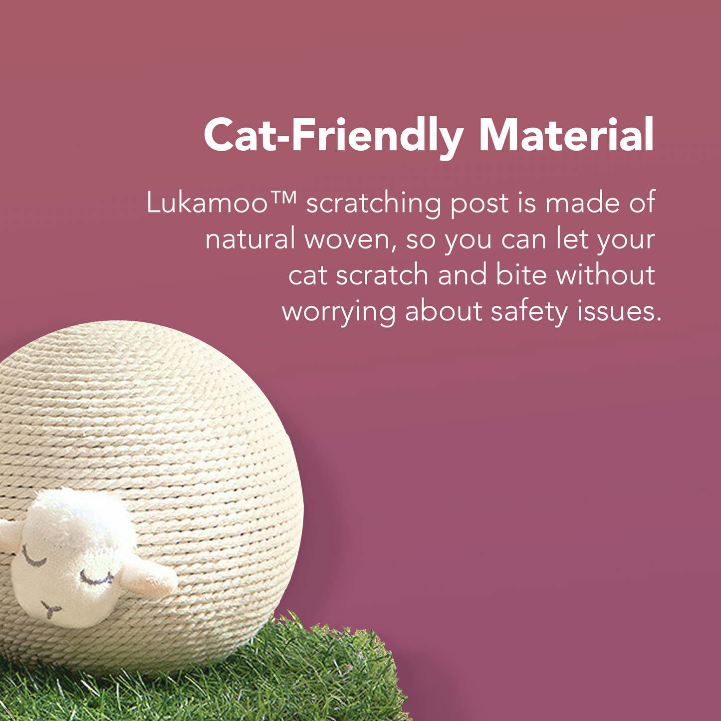 Cat Scratching Post for Indoor Cats: Sheep